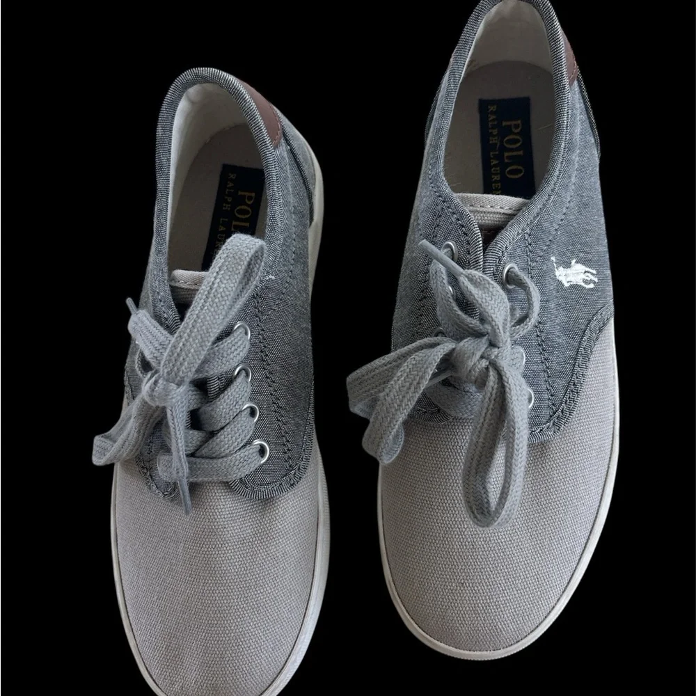 💐Ralph Lauren Gray Kids Sneakers
